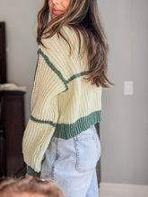 Load image into Gallery viewer, Two Tone Knit Cardigan
