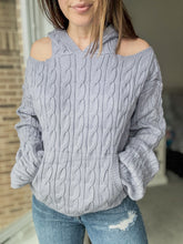 Load image into Gallery viewer, Cold Shoulder Sweater- S, M, L
