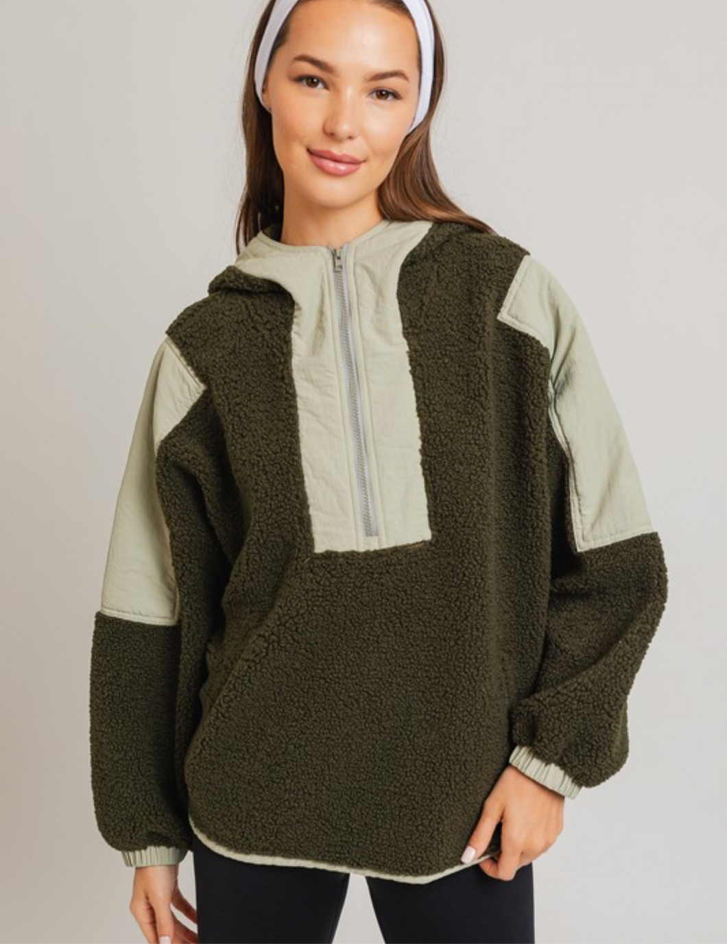 Half Zip Fleece Jacket- XS