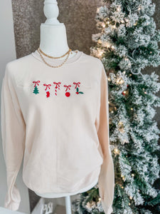 Holiday Garland Crewneck- S