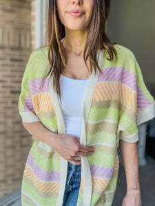 Colorful Knit Cardigan