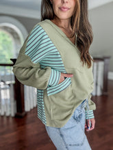 Load image into Gallery viewer, Waffle Striped Patchwork Top

