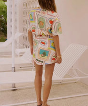 Load image into Gallery viewer, Geometric Fruit Waist Baring Dress
