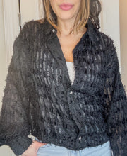 Load image into Gallery viewer, Fuzzy Button Down Blouse
